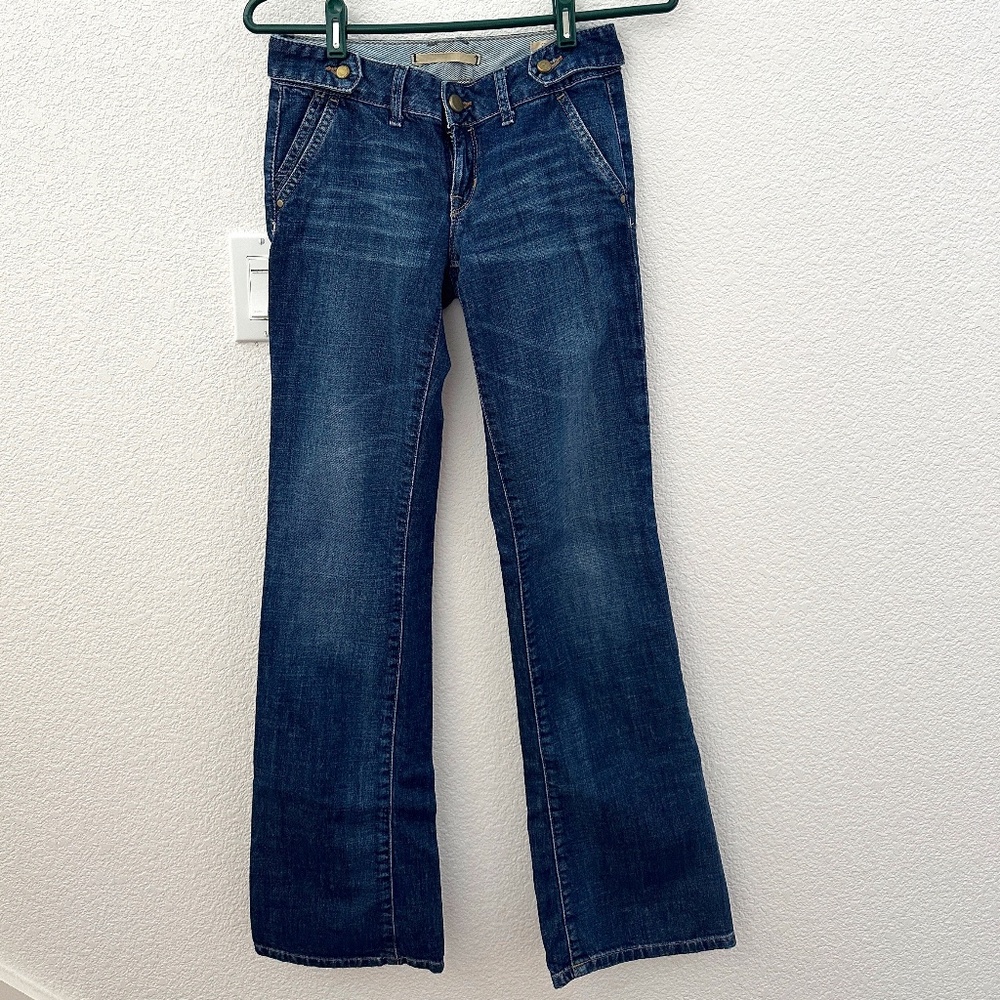 Gap Jeans Slight Flare Boot Cut Unique Design Size XS 0
